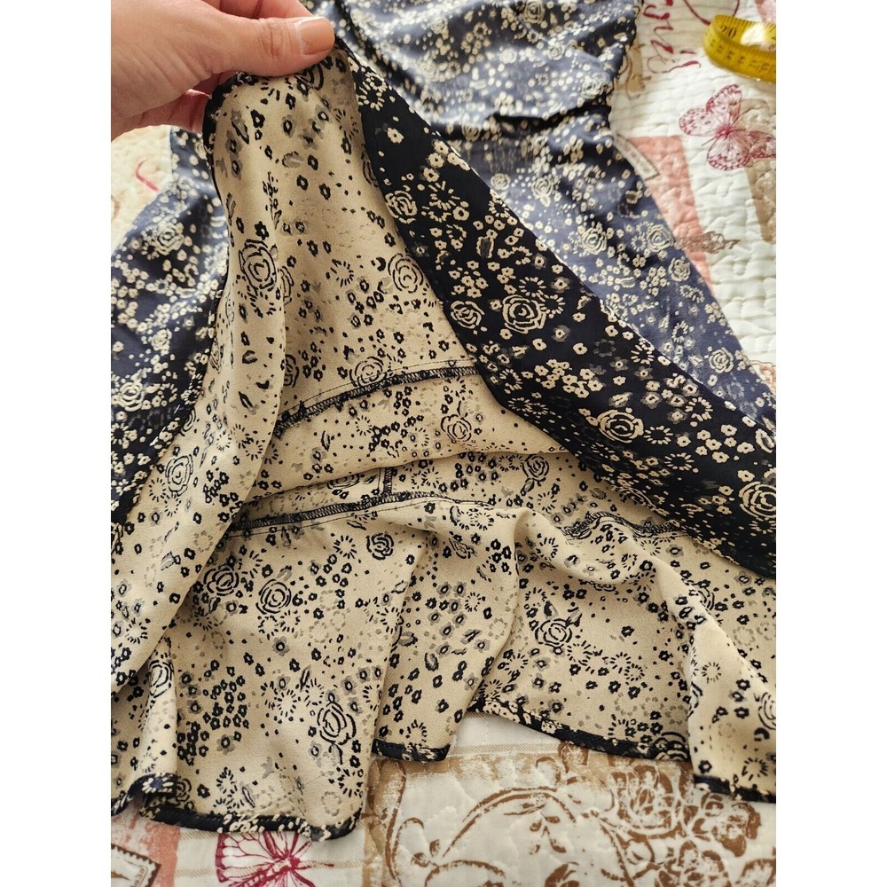Zara Dress Womens Floral Off The Shoulder Ruffle Hem Western‎ Size S - Picture 6 of 10